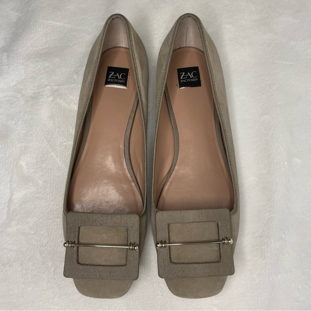 ZAC Zac Posen Vonte Beige Flats size 9